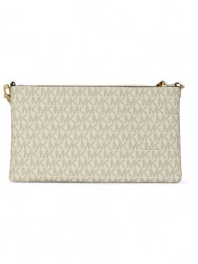Michael Kors Jet Set Small Signature Logo Convertible Wristlet – Cream/Vanilla